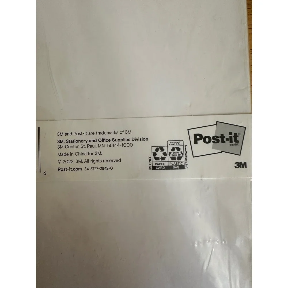 Noted by Post-it Perpetual Calendar Planner Dots Cream 9.5x12 30 Sheets 3M NEW
